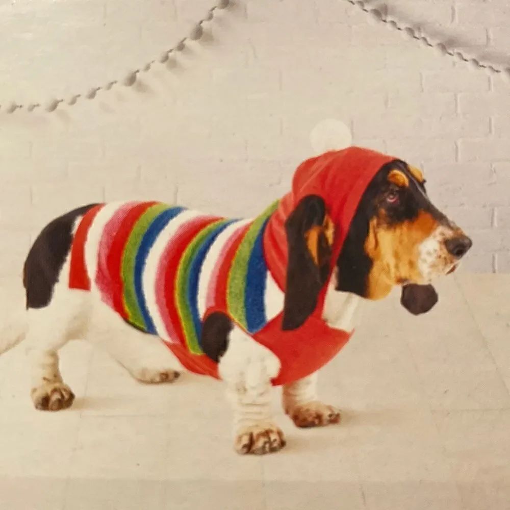 Pet Christmas Hoodie fits Dogs up to 80lbs Size L NWT